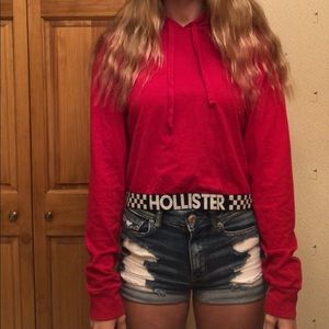 Hooded Hollister long sleeve tee
